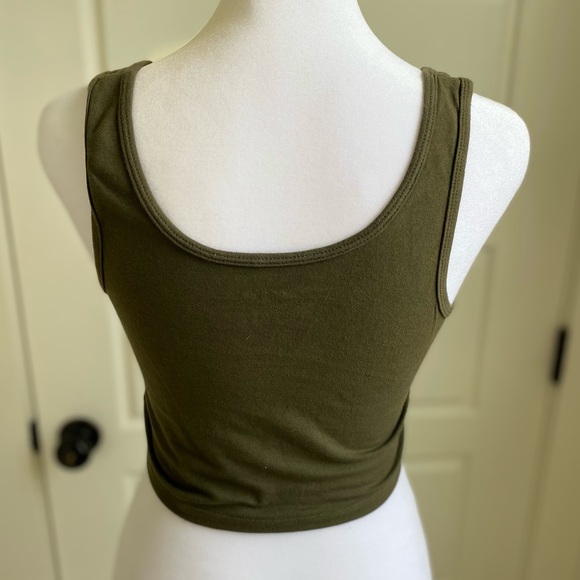Olive Green Notch Tank - Picture 3 of 3